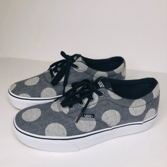 Vans Shoes - Vans Doheny Womens Sneakers Shoes Gray Polka Dot Fabric Size: 11